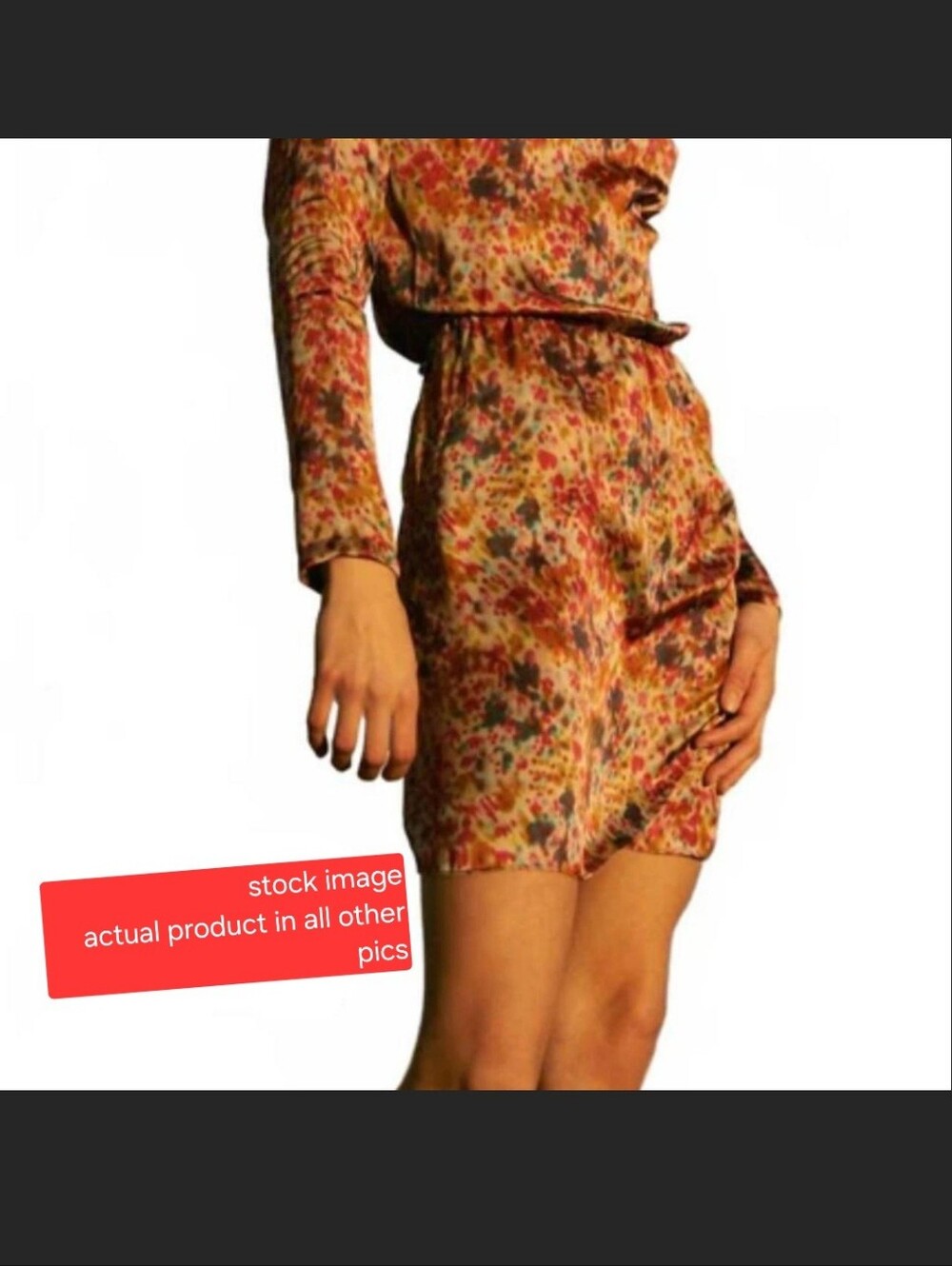 Sita Murt mock-neck digital print Mini dress Size S